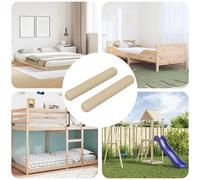 vidaXL Dowel in legno 2 pcs Marrone Ø 8 x 50 mm Legno massello