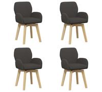 Sedie da pranzo girevoli 4 pcs Bou rigio Scuro