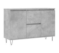 vidaXL Credenza Grigio Cemento 101,5x35x70 cm in legno multistrato, con ante
