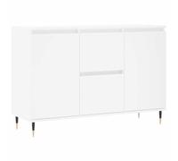 vidaXL Credenza Bianca 101,5x35x70 cm in Legno Multistrato con Ante