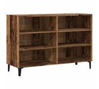 vidaXL Dressoir 103,5x35x70 cm bewerkt hout oud houtkleurig