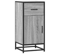 vidaXL Credenza Grigio Sonoma 35,5x35x76 cm in Truciolato e Metallo, armadietto, credenza, Armadio da corridoio, Buffet, Armadio da Cucina