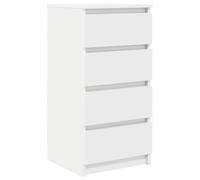 vidaXL Credenza Bianca 37,5x35x76 cm in Legno Multistrato, armadietto, credenza, Armadio da corridoio, Buffet, Armadio da Cucina, Armadio da Soggiorno