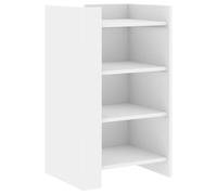 vidaXL Credenza Bianca in legno multistrato 45x35x75 cm