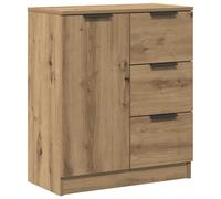 vidaXL Dressoir 60x30x70 cm bewerkt hout artisan eikenkleurig