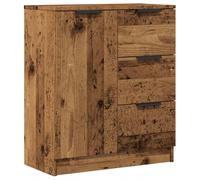 vidaXL Dressoir 60x30x70 cm bewerkt hout oud houtkleurig