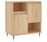 vidaXL Credenza Rovere Sonoma 60x35x70 cm in Legno Multistrato, credenza con Ante, Mobile da Soggiorno, portaoggetti, credenza da Cucina