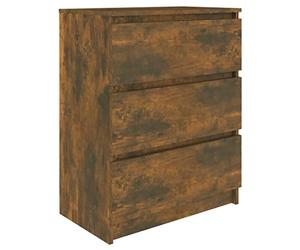 vidaXL Dressoir 60x35x76 cm bewerkt hout gerookt eikenkleurig