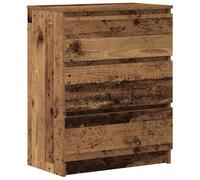 vidaXL Dressoir 60x35x76 cm bewerkt hout oud houtkleurig