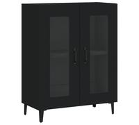 vidaXL Credenza Nera 69,5x34x90 cm in Legno Multistrato