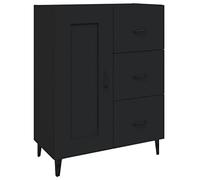 vidaXL Credenza Nera 69,5x34x90 cm in Legno Multistrato