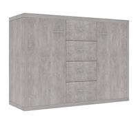vidaXL Dressoir 88x30x65 cm bewerkt hout betongrijs