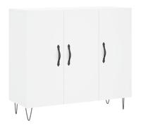 vidaXL Credenza Bianca in legno multistrato 90x34x80 cm