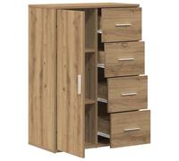 vidaXL Credenza Rovere Artigianale 60 x 31 x 84 cm Legno Multistrato, Mobile Moderno Rettangolare, capiente e Resistente, per la Sala da Pranzo, Multiuso e Funzionale