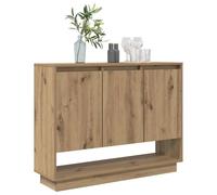 vidaXL Credenza rovere artigianale 97 x 29 x 75 cm Legno multistrato