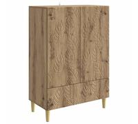 vidaXL Credenza Rovere Artigianale 66 x 34,5 x 95 cm, Credenza retrò per Soggiorno, Grande Spazio, organizzatore stiloso, Gambe in Legno, Design Moderno