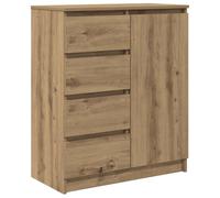vidaXL Credenza con Cassetti Rovere Artigianale 71x35x84 cm Truciolato, Mobile Contenitore, Mobile credenza, Armadio corridoio, Mobile Buffet