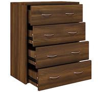 vidaXL Credenza con 4 Cassetti 60x30,5x71 cm Rovere Marrone