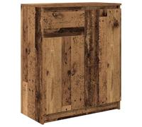 vidaXL Dressoir met lade 71x35x84 cm spaanplaat oud hout