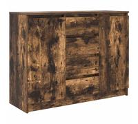 vidaXL Credenza con cassetti Rovere Fumo 100,5x35x76 cm in truciolato