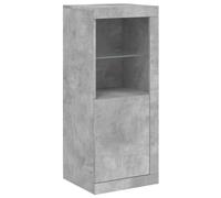 vidaXL Credenza con Luci LED Grigio Cemento 41x37x100 cm, credenza con luci LED, credenza con ante, mobile da soggiorno, credenza con LED