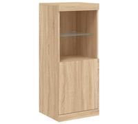 vidaXL Credenza con Luci LED Rovere Sonoma 41x37x100 cm