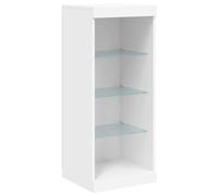 vidaXL Credenza con luci LED Bianca 41x37x100 cm