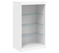 vidaXL Credenza con Luci LED Bianca 60,5x37x100 cm