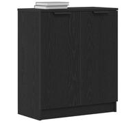 vidaXL Credenza Rovere Nero 60 x 30 x 70 cm Legno Multistrato, Credenza per Il Soggiorno, Rettangolare, Soluzione Moderna, Mobile Funzionale, armadietto stiloso per organizzare