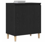 vidaXL Dressoir Zwart Eiken 60 x 35 x 70 cm Bewerkt hout