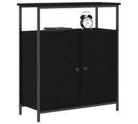 vidaXL Mobile Black Oak 70 x 30 x 80 cm in legno ingegnerizzato
