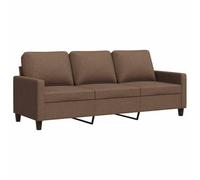 vidaXL Divano a 3 Posti Marrone 180 cm in Tessuto