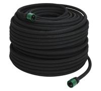 vidaXL Tubo di Irrigazione da Giardino Nero 0,6" 100 m in Gomma
