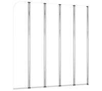 vidaXL - Duschabtrennung 120x140 cm Hartglas Transparent