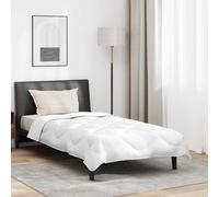 vidaXL Duvet Estivo con Cuscino 2 pcs Bianco 135 x 220 cm Microfibra