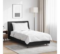 vidaXL Duvet Estivo con cuscino 2 pcs Bianco Microfibra