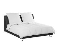 vidaXL Set di piumoni microfibra di lusso 200x220 cm 2 cuscini 80 Bianco imbottitura in piuma