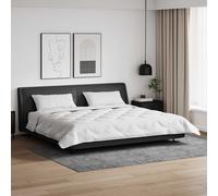 vidaXL Duvet Invernale con cuscino 3 pz Bianco Microfibra