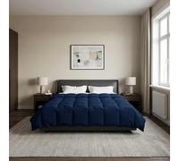 vidaXL Duvet Invernale Trapuntato Blu Scuro 220 x 260 cm Microfibra