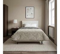 vidaXL Duvet Invernale Trapuntato Grigio chiaro 135 x 200 cm