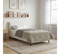 vidaXL Duvet Invernale Trapuntato Grigio chiaro 155 x 200 cm