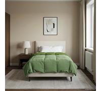 vidaXL Duvet Invernale Trapuntato Verde 140 x 220 cm Microfibra
