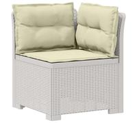 vidaXL Divano da Giardino a 1 Posto con Cuscini Aspetto Rattan PP
