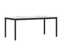 vidaXL Tavolo da pranzo Bianco 180 x 90 x 75 cm Pino massello, Tavolo da pranzo moderno in pino, arredamento contemporaneo per interni, gambe quadrate minimaliste per decorazioni stilose