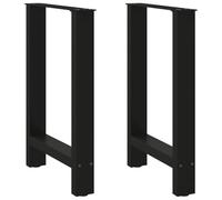vidaXL Eettafelpoten 2 st 50x(72-73) cm staal zwart