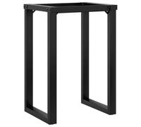 vidaXL Telaio Gambe a O per Tavolo da Pranzo 60x40x73 cm in Acciaio, gamba in ferro, gambe in ferro, gambe per tavoli, gambe per tavolo