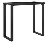 vidaXL Telaio Gambe a O per Tavolo da Pranzo 80x40x73 cm in Acciaio, gamba in ferro, gambe in ferro, gambe per tavoli, gambe per tavolo