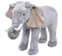 vidaXL Elefante in Peluche in Piedi Grigio XXL