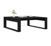 vidaXL Tavolino da caffè elegante rettangolare in rovere nero 100 x 100 x 35 cm