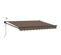 vidaXL Tettuccio Elettrico Retrattile Tortora, Tenda elettrica moderna, automatica e retrattile, copertura patio con LED, rifugio funzionale all'aperto